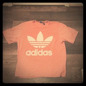 Pink Adidas Trefoil Boyfriend T Shirt